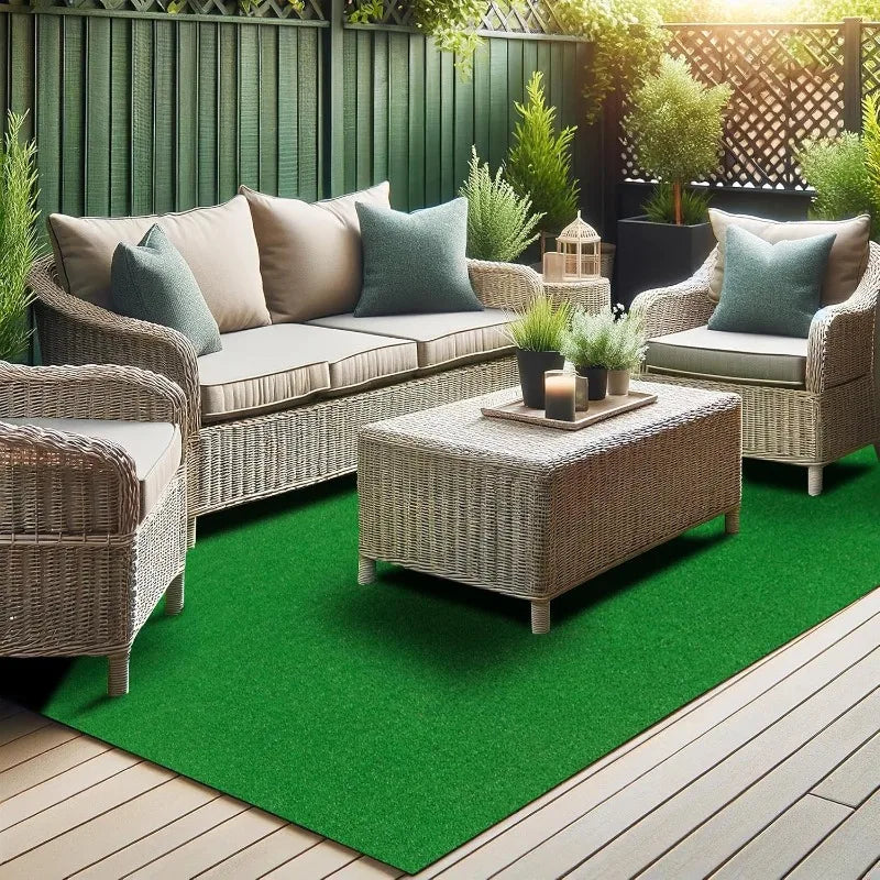 Grass Turf 7'10" x 9'10" Indoor Outdoor  Long Size Options, Perfect for Patio Lawn Balcony Weddings Photoshoot Backdrop