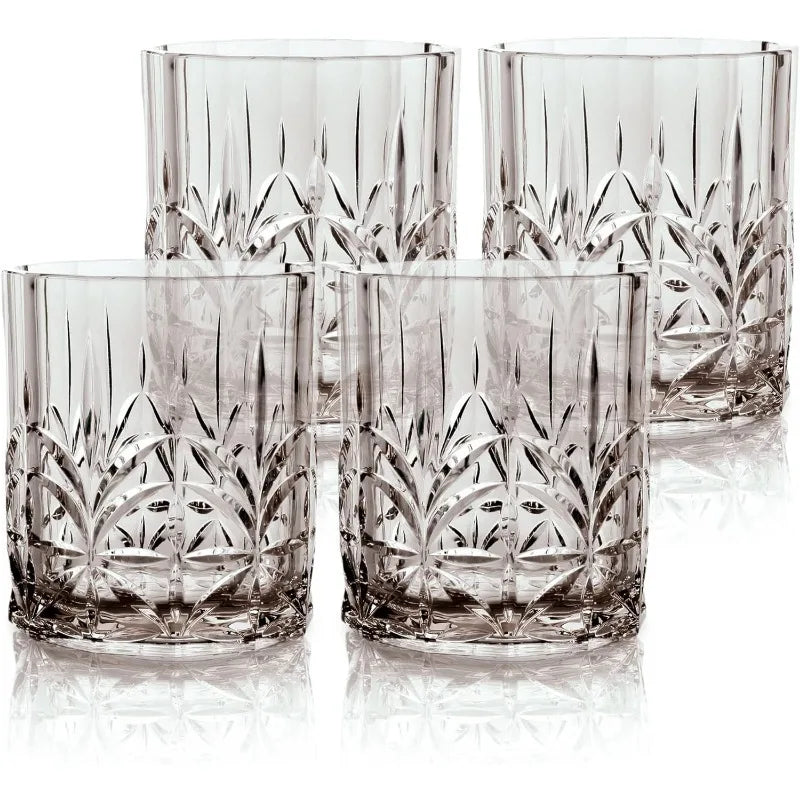 Shatterproof Tritan Plastic Short Tumbler, Set of 4