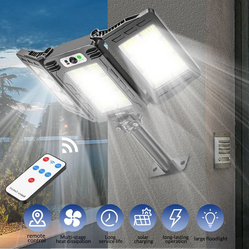 450 LED Solar Lights Outdoor Garden Waterproof