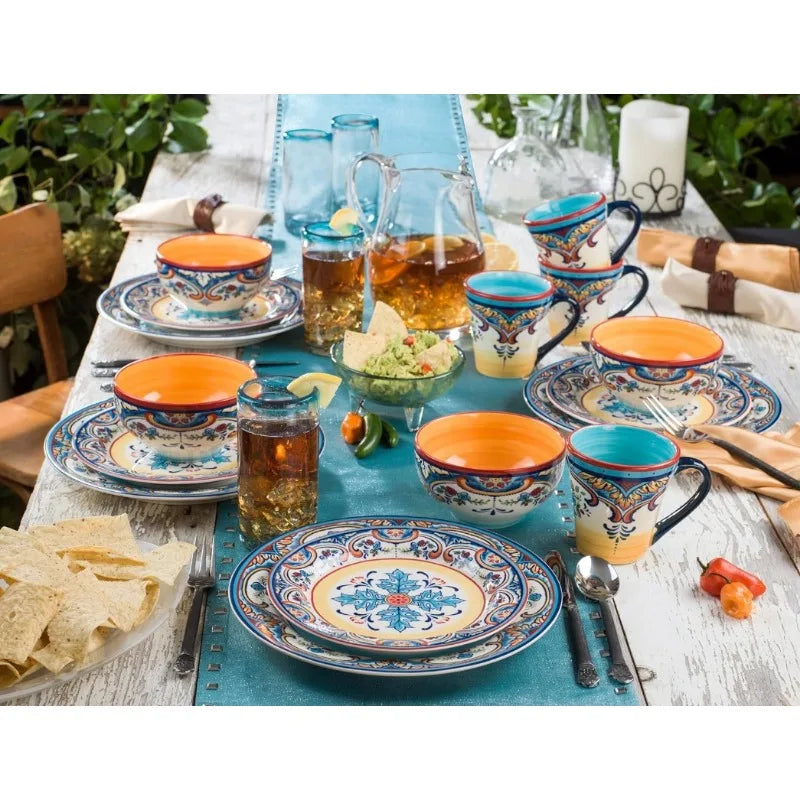 Zanzibar Collection 16 Piece Dinnerware Set